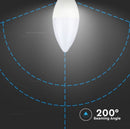 E14 5.5W(470Lm) LED-lambi, V-TAC SAMSUNG, IP20, 5 aastat garantiid, dimmerdatav, soe valge valgus 3000K