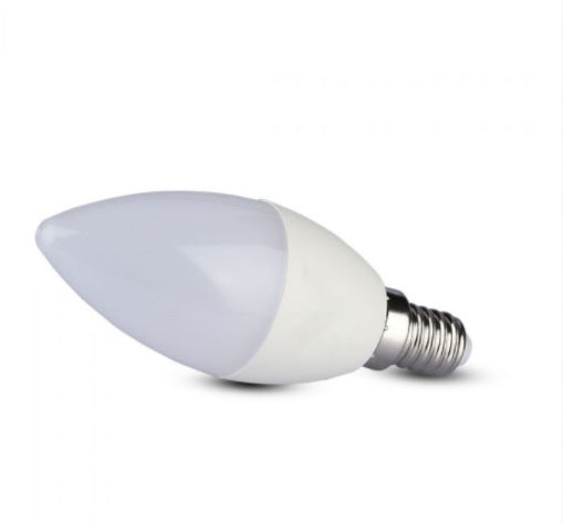 E14 5.5W(470Lm) LED-lambi, V-TAC SAMSUNG, IP20, 5 aastat garantiid, dimmerdatav, soe valge valgus 3000K