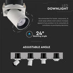 18W (1450Lm) infälld LED-reflektorarmatur, V-TAC SAMSUNG, IP20, 5 års garanti, neutralvit 4000K