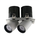 2x18W(2900Lm) LED iebūvējams reflektora tipa gaismeklis, V-TAC SAMSUNG, IP20, garantija 5 gadi, neitrāli balta gaisma 4000K