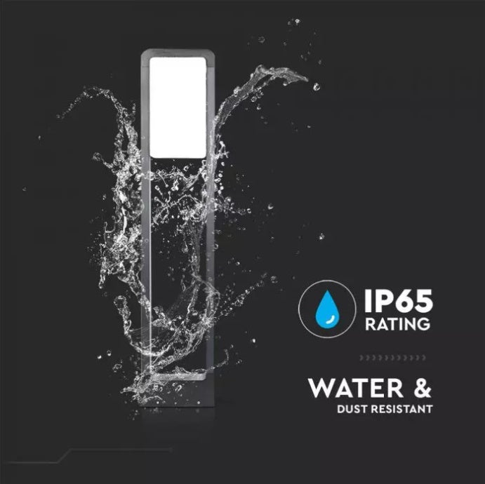 10W(650Lm) V-TAC SAMSUNG dārza gaismeklis, 144LED, IP65, melna, auksti balta gaisma 6400K