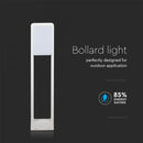 SALE_10W(650Lm) V-TAC SAMSUNG garden luminaire, 144LED, IP65, white, warm white 3000K