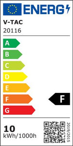 10W(650Lm) V-TAC SAMSUNG dārza gaismeklis, 144LED, IP65, balta, silti balta gaisma 3000K