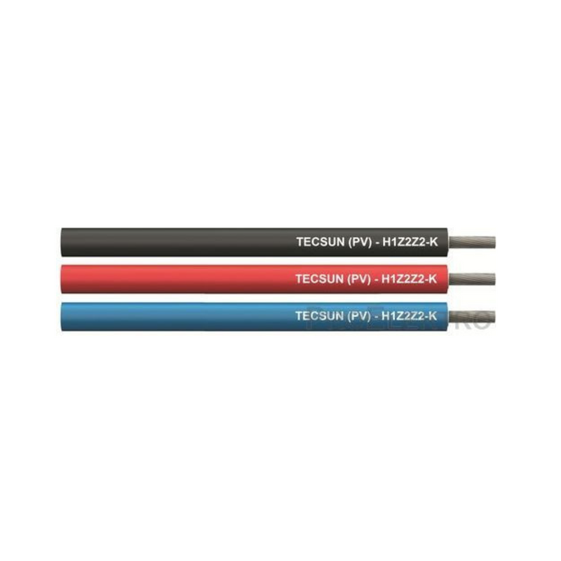 TECSUN cable for solar panels (PV) 1x10mm2, red 1kV. The price is indicated for 1m