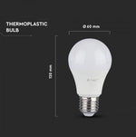 E27 11W(1055Lm) LED-lambi, A60, IP20, dimmerdatav, V-TAC, jaheda valge 6400K