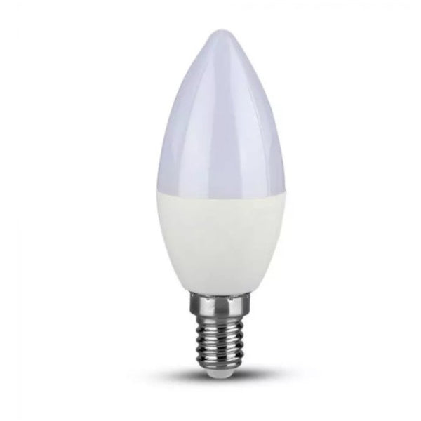 E14 5.5W(470Lm) LED-pirn, küünlakujuline, V-TAC SAMSUNG, timmitav, neutraalne valge 4000K