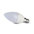 E14 5.5W(470Lm) LED bulb, candle shape, V-TAC SAMSUNG, dimmable, cold white light 6400K