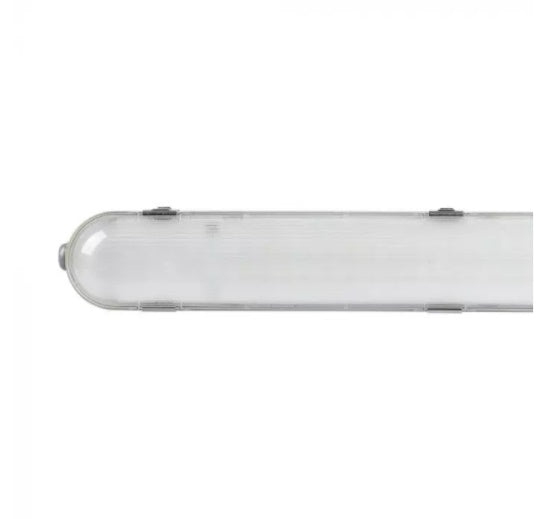 36W(4320Lm) V-TAC SAMSUNG Линейный светильник, IP65, IK07, 120см, прозрачный, без вилки (подключение кабеля), холодный белый свет 6400K