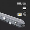 36W(4320Lm) V-TAC SAMSUNG Lineaarne valgusti, IP65, IK07, 120cm, läbipaistev, ilma pistikuta (kaabliühendus), külmvalge valgus 6400K