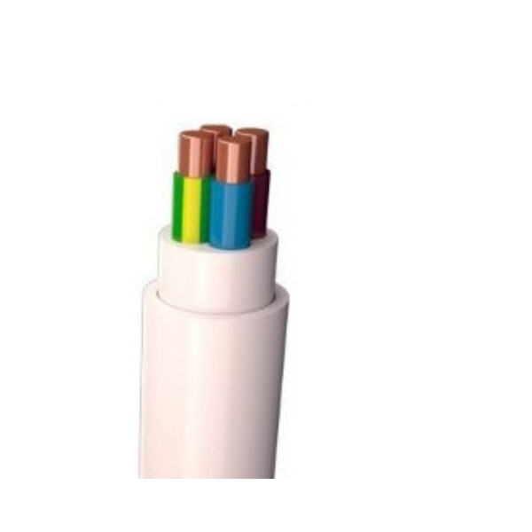 Instalācijas kabelis XYM-J 5x1,5 RE R100/3600, balts, ciets