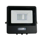 10W(735Lm) LED Spotlight with PIR sensor, V-TAC SAMSUNG, warranty 5 years, IP65, black, warm white light 3000K