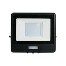 30W(2340Lm) LED spotlight with PIR sensor, V-TAC SAMSUNG, IP65, warranty 5 years, black, warm white light 3000K