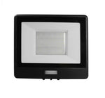 50W(4000Lm) LED-strålkastare med PIR-sensor, V-TAC SAMSUNG, 5 års garanti, IP65, svart, 1m kabel, kallvitt ljus 6500K