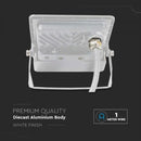 10W(735Lm) LED-strålkastare V-TAC SAMSUNG med PIR-sensor, 5 års garanti, IP65, vit, kallvitt ljus 6500K