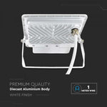 50W(4000Lm) LED-strålkastare med PIR-sensor, V-TAC SAMSUNG, 5 års garanti, IP65, vit, 1m kabel, neutralt vitt ljus 4000K
