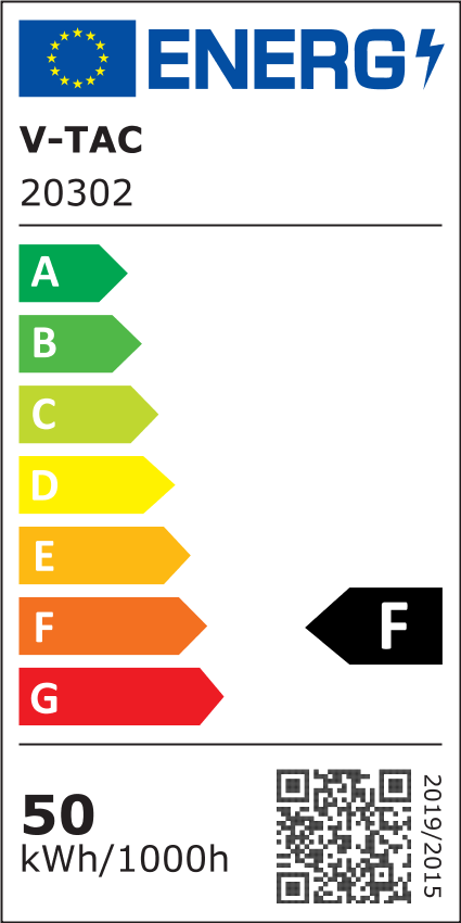 50W(4000Lm) LED-strålkastare med PIR-sensor, V-TAC SAMSUNG, 5 års garanti, IP65, vit, 1m kabel, neutralt vitt ljus 4000K