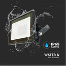 20W(1510Lm) LED V-TAC SAMSUNG spotlight, warranty 5 years, IP65, black, cold white light 6500K