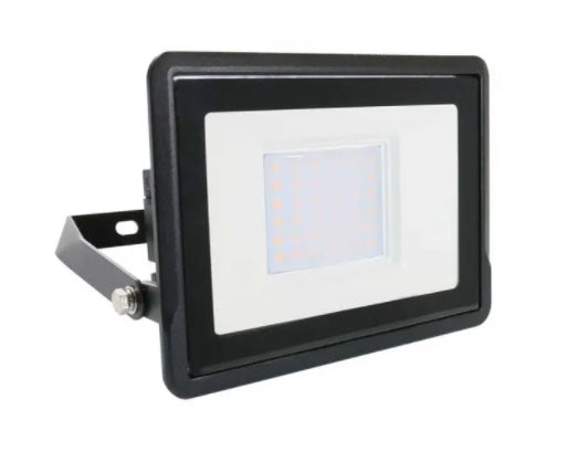 30W(2340Lm) LED V-TAC SAMSUNG floodlight, warranty 5 years, IP65, black, cold white light 6500K
