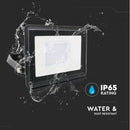 30W(2340Lm) LED V-TAC SAMSUNG floodlight, warranty 5 years, IP65, black, cold white light 6500K