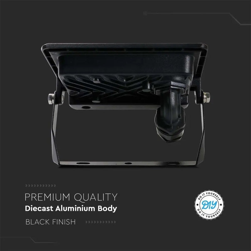 50W(4000Lm) светодиодный прожектор V-TAC, IP65, гарантия 5 лет, черный корпус, холодный белый 6500K