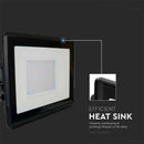 50W(4000Lm) светодиодный прожектор V-TAC, IP65, гарантия 5 лет, черный корпус, холодный белый 6500K