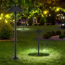 7W(420Lm) LED gaismeklis, montējams zemē, V-TAC SAMSUNG, IP65, melns, silti balta gaisma 3000K