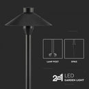 7W(420Lm) LED light, ground mounted, V-TAC SAMSUNG, IP65, black, cold white light 6400K