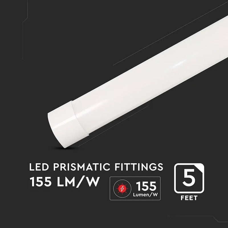 38W(5900Lm) V-TAC LED Lineārais virsapmetuma gaismeklis, 150cm, garantija 5 gadi, bez kontaktdakšas(kabeļu savienojums), neitrāli balta gaisma 4000K