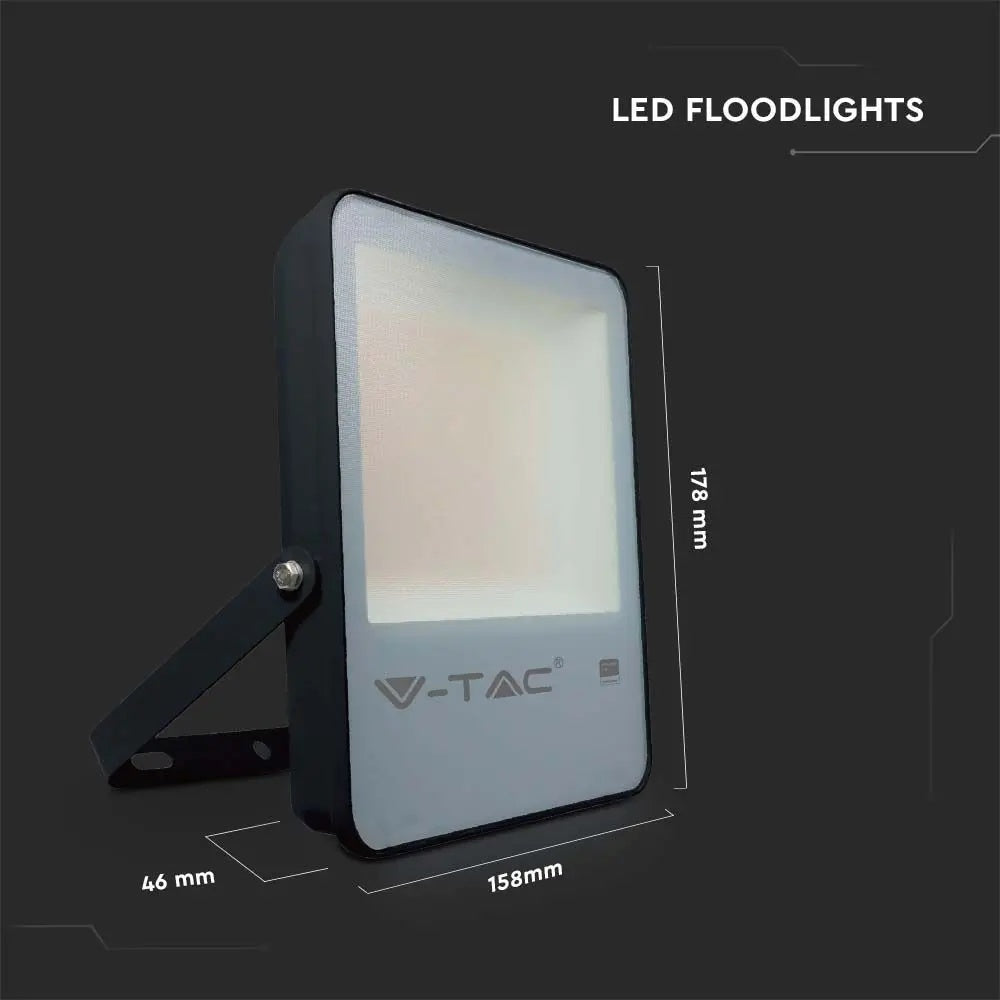 50W (6850Lm) LED-valgusti V-TAC SAMSUNG, IP65, 5-aastane garantii, must, jaheda valge 6500K