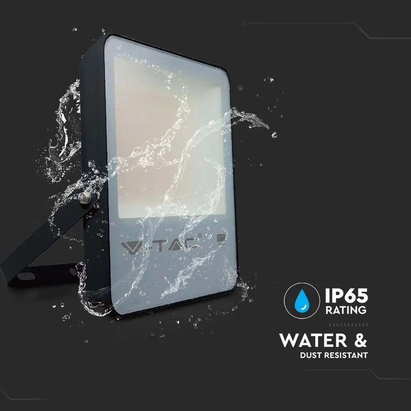 50W(6850Lm) LED Spotlight V-TAC SAMSUNG, IP65, warranty 5 years, black, cold white light 6500K