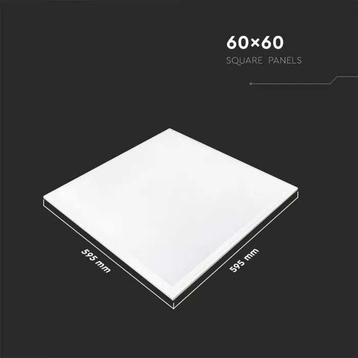 29W(3480Lm) 30-42V LED Panel 595x595mm(600x600mm), V-TAC SAMSUNG, IP20, neutral white light 4000K, complete with power supply unit