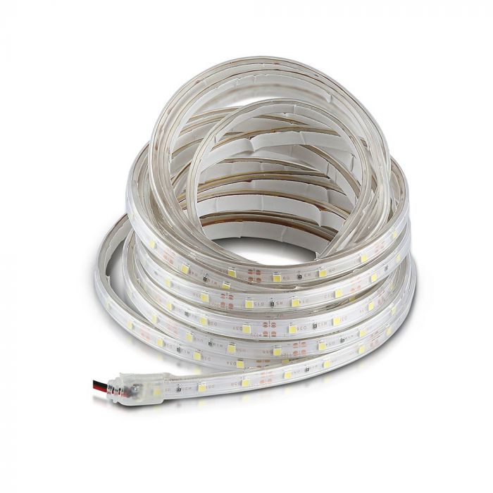 Price for 5m_3.6W/m(400Lm/m) LED Tape, 60 diodes SMD3528, waterproof IP65, V-TAC, WHITE light