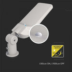 30W(3000Lm) LED ielu laterna ar gaismas sensoru, V-TAC SAMSUNG, IP65, garantija 5 gadi, pelēka, auksti balta gaisma 6500K
