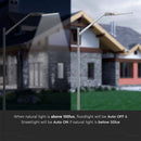 30W(3000Lm) LED street lamp with light sensor, V-TAC SAMSUNG, IP65, warranty 5 years, gray, cold white light 6500K