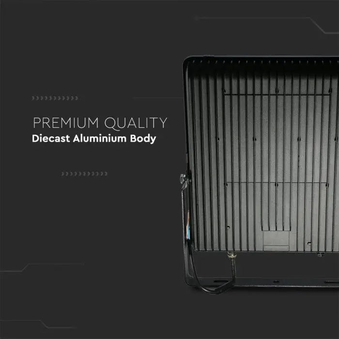 30W(4720Lm) LED Spotlight V-TAC SAMSUNG, IP65, warranty 5 years, black with gray glass, cold white light 6400K