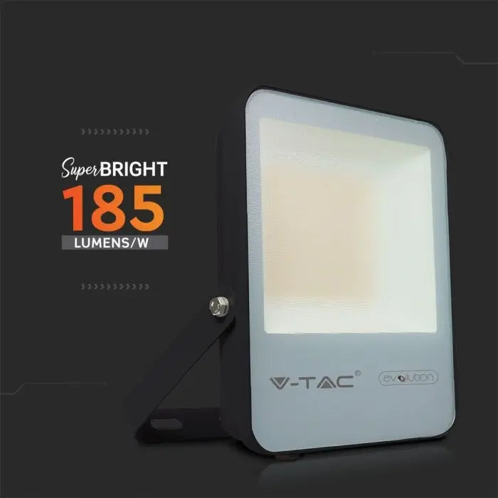 30W(4720Lm) LED Spotlight V-TAC SAMSUNG, IP65, warranty 5 years, black with gray glass, cold white light 6400K