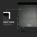 30W(4720Lm) LED Spotlight V-TAC SAMSUNG, IP65, warranty 5 years, black with gray glass, cold white light 6400K