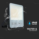 30W(4720Lm) LED Spotlight V-TAC SAMSUNG, IP65, warranty 5 years, black with gray glass, cold white light 6400K