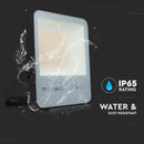 50W(7870Lm) LED Spotlight V-TAC SAMSUNG, IP65, warranty 5 years, black body with gray glass, cold white light 6400K