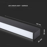 40W(3300Lm) LED linjär armatur, V-TAC SAMSUNG, IP20, 5 års garanti, varmvit 3000K
