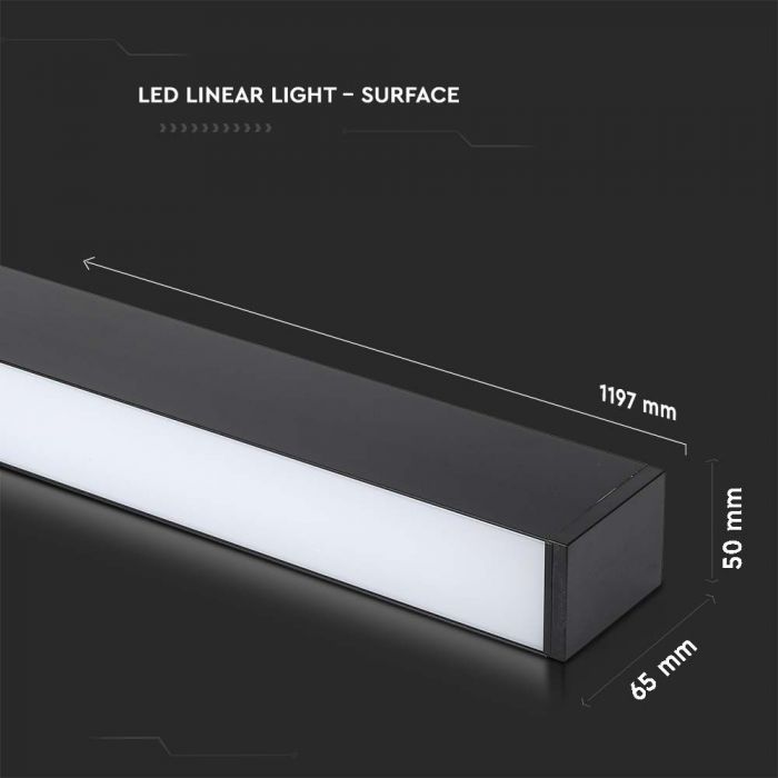 40W (3300Lm) LED lineaarne valgusti, V-TAC SAMSUNG, IP20, 5 aasta garantii, soe valge 3000K