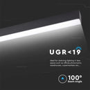 40W(3300Lm) LED linjär armatur, V-TAC SAMSUNG, IP20, pendel, 5 års garanti, kallvit 6400K
