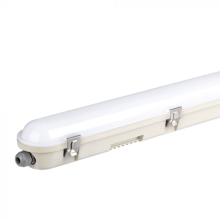 48W(5760Lm) V-TAC SAMSUNG Линейный светильник, IP65, 150см, цвет молочный, без вилки (подключение кабеля), холодный белый 6400K