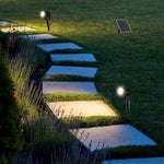 2x1,2W 12V LED-solarmatur, V-TAC, svart, IP65, varmvitt ljus 3000K