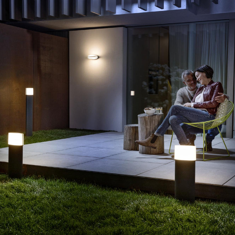 12.5W(890Lm) LEDVANCE LED Fasādes gaismeklis, 50 cm, IP44, pelēks, garantija 5 gadi, silti balta gaisma 3000K