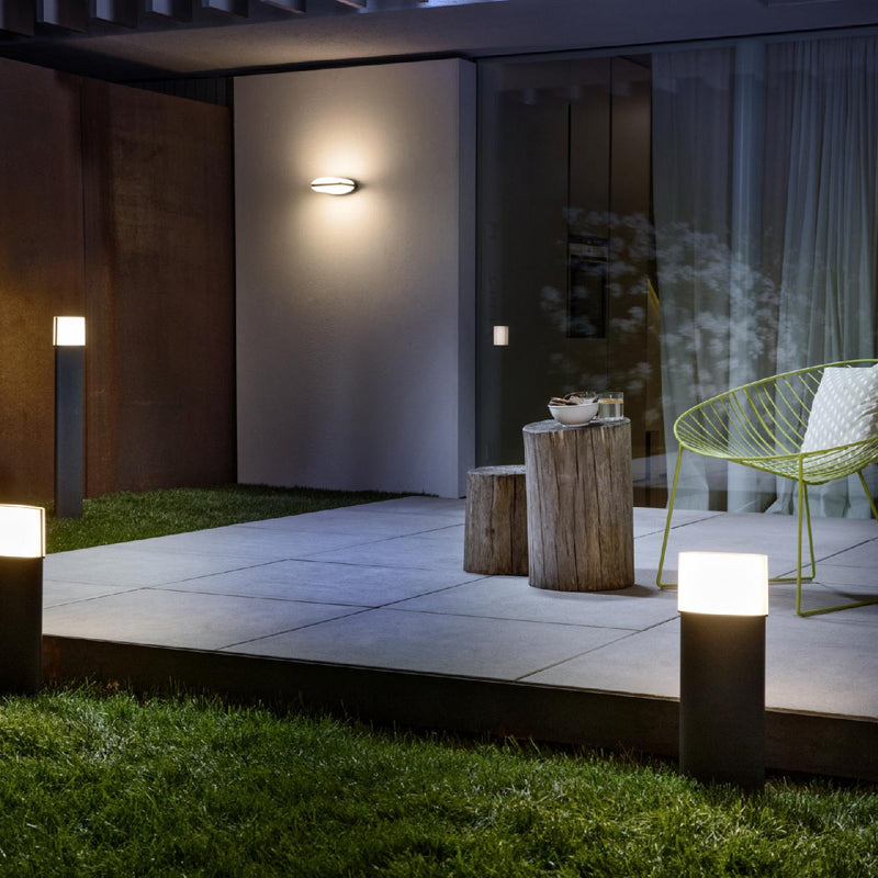 12.5W(890Lm) LEDVANCE LED Fasādes gaismeklis, 50 cm, IP44, pelēks, garantija 5 gadi, silti balta gaisma 3000K