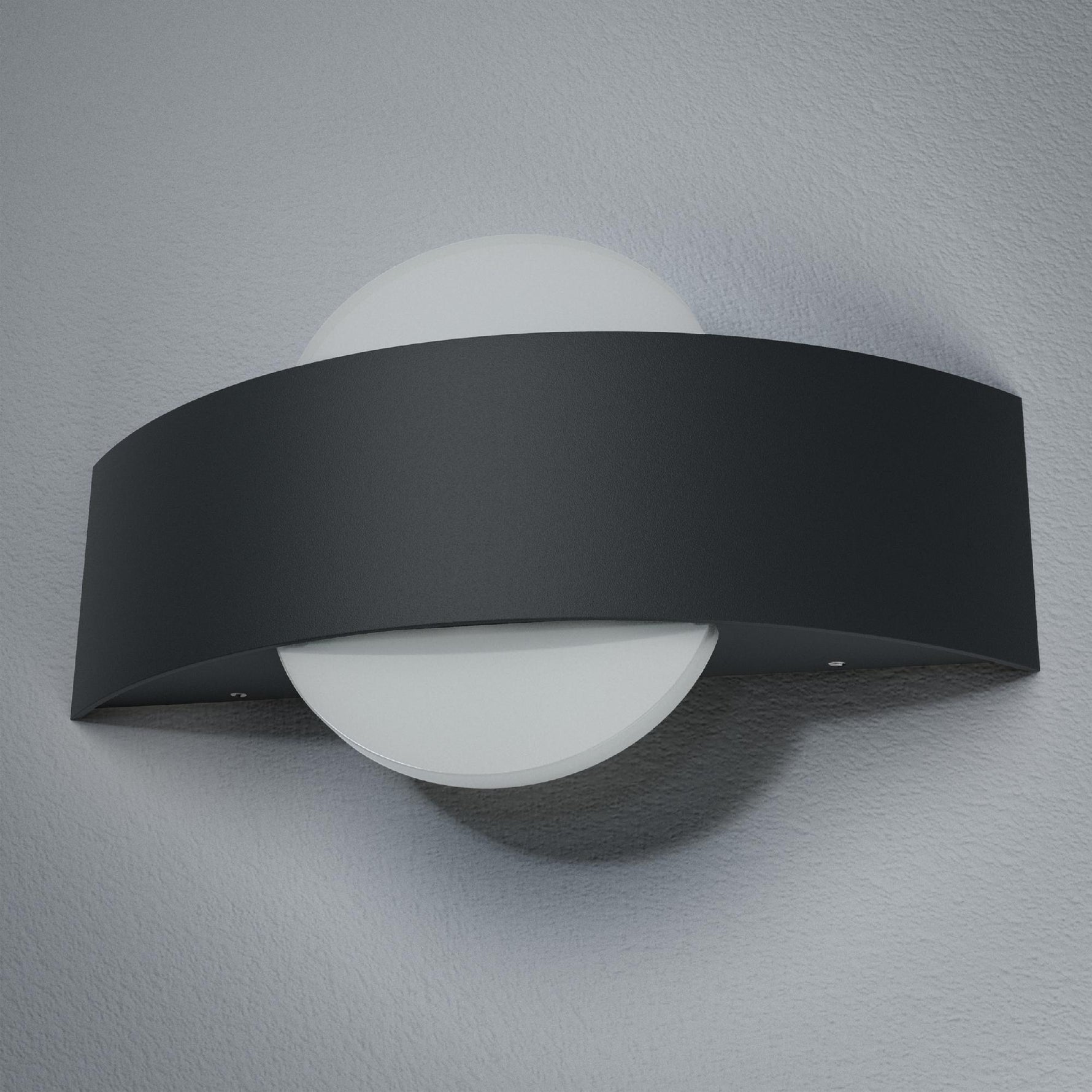 PARAUGA IZPĀRDOŠANA_10.5W(400Lm) LEDVANCE LED Fasādes gaismeklis, IP44, pelēks, garantija 5 gadi, silti balta gaisma 3000K