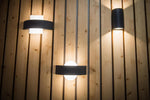 PARAUGA IZPĀRDOŠANA_10.5W(400Lm) LEDVANCE LED Fasādes gaismeklis, IP44, pelēks, garantija 5 gadi, silti balta gaisma 3000K