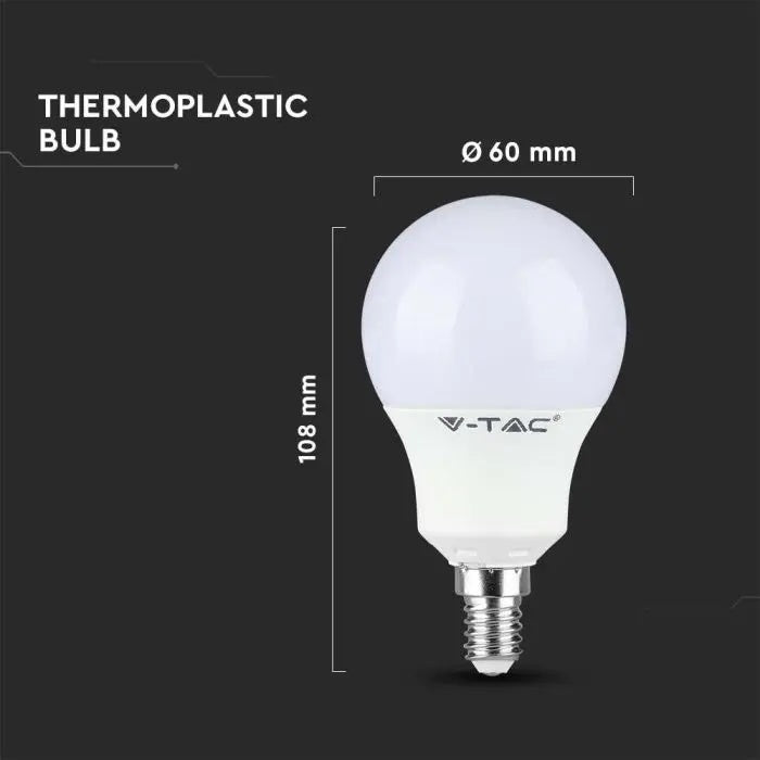 E14 8,5W (806Lm) LED-lampa, V-TAC SAMSUNG, IP20, A60, neutralvit 4000K