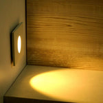 3W(270Lm) LED-trapphusarmatur, V-TAC, IP20, vit, fyrkantig, varmvitt ljus 3000K